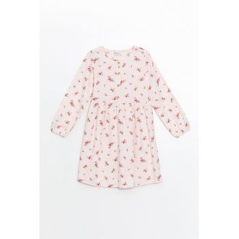 Rochie de bumbac cu model floral