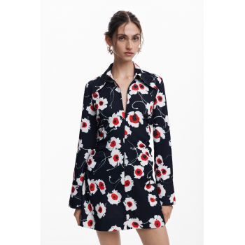 Rochie mini cu model floral