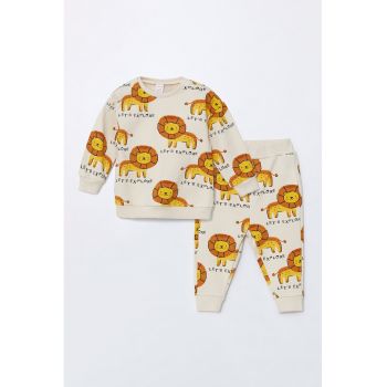 Set de pantaloni de trening si bluza de trening cu model