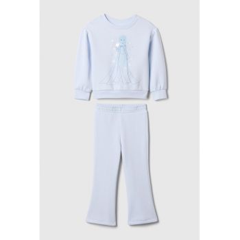 Set de pantaloni si bluza de trening cu model