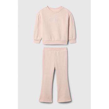 Set de pantaloni si bluza de trening cu model