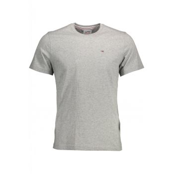 Tricou barbati din bumbac organic cu logo gri 54997