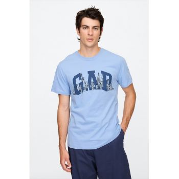 Tricou de bumbac cu imprimeu logo