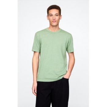 Tricou din bumbac cu decolteu la baza gatului Original