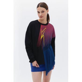Bluza de trening cu franjuri