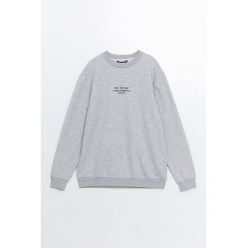Bluza de trening din bumbac cu imprimeu text
