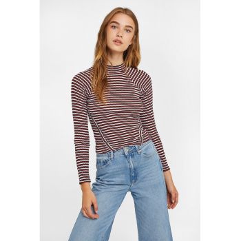 Bluza slim-fit cu model in dungi