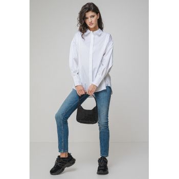 Camasa relaxed fit cu inchidere ascunsa