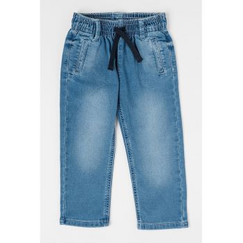 Jeggings cu detalii cu aspect decolorat