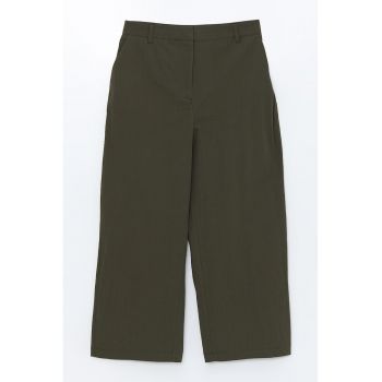 Pantaloni de bumbac cu croiala dreapta