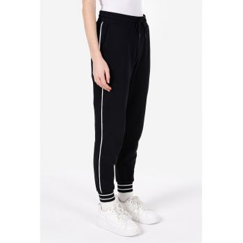 Pantaloni de trening din bumbac cu buzunare laterale