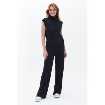 Pantaloni din amestec de modal cu buzunare laterale