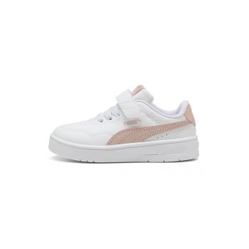 Pantofi sport de piele ecologica cu barete velcro