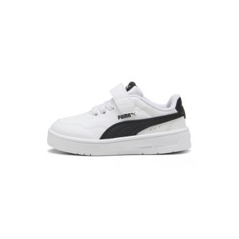 Pantofi sport de piele ecologica cu barete velcro