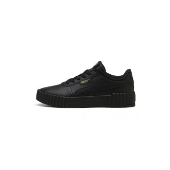 Pantofi sport din piele si piele ecologica cu detalii perforate Carina 3.0