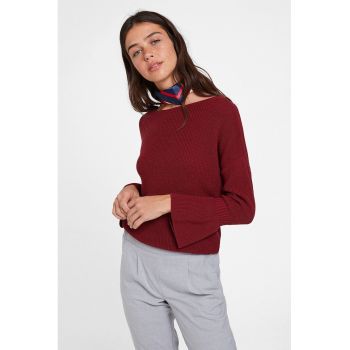 Pulover cu maneci tip clopot
