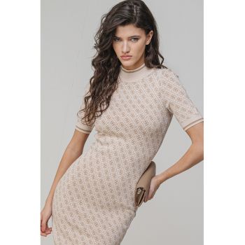 Rochie bodycon cu imprimeu logo Lise
