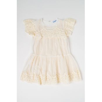 Rochie din tul cu model floral