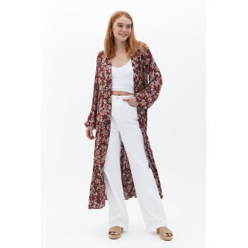 Rochie midi lejera cu model floral