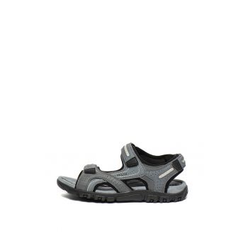 Sandale de piele ecologica - cu velcro Strada