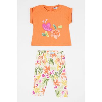 Set de pantaloni si tricou din amestec de bumbac - 2 piese