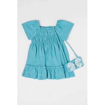 Set de rochie evazata si bentita - 2 piese