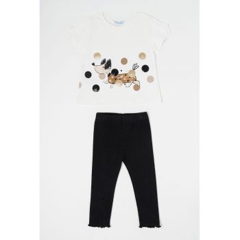 Set de tricou si colanti cu imprimeu
