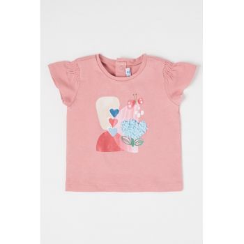 Tricou din amestec de bumbac cu model grafic