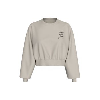 Bluza de trening crop cu logo