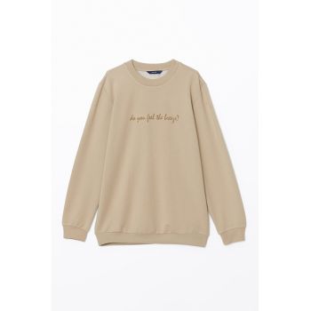 Bluza de trening cu imprimeu text