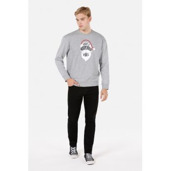 Bluza lejera de trening cu imprimeu