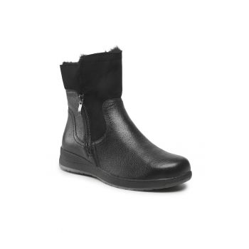 Botine dama -  301230182 - Piele naturala - Negru