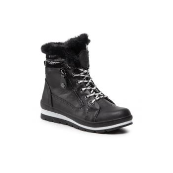 Botine dama -  301235156 - Piele ecologica - Negru