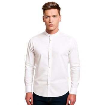 Camasa slim fit cu guler Mao
