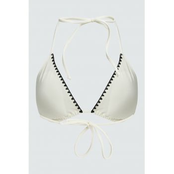 Costum de baie cu cupe triunghiulare si burete