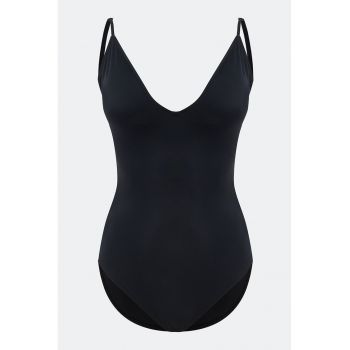Costum de baie intreg cu model uni