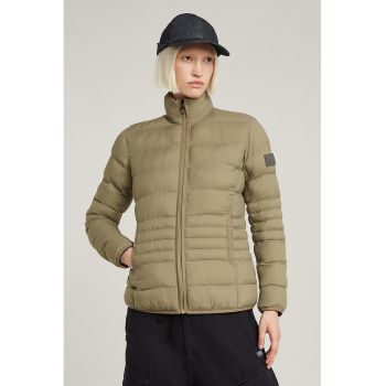 Geaca matlasata din nylon cu guler