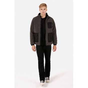 Geaca reversibila din material fleece
