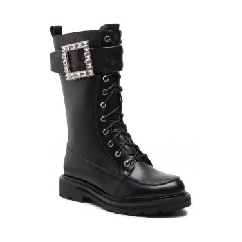 Ghete dama -  301560210 - Piele naturala - Negru