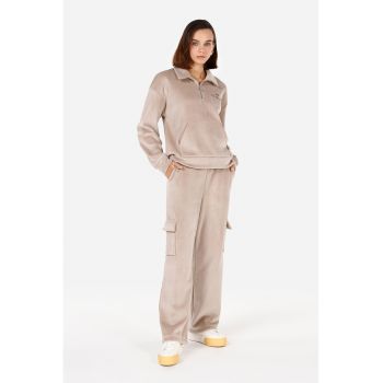 Pantaloni cargo cu snur in talie