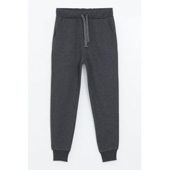 Pantaloni de trening din amestec de bumbac cu buzunare laterale