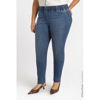 Pantaloni din amestec de bumbac cu talie elastica