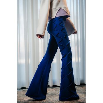 Pantaloni evazati de bumbac