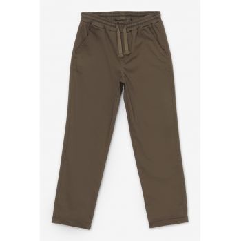 Pantaloni regular fit din amestec de bumbac