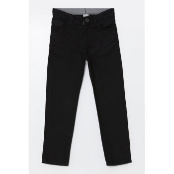 Pantaloni regular fit din bumbac