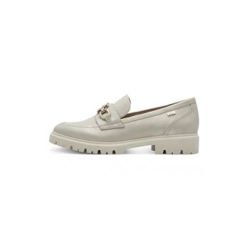 Pantofi loafer din piele ecologica cu detalii din lant