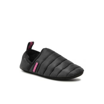 Papuci de casa dama -  Textil - Negru