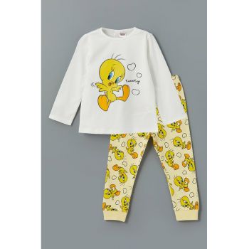Pijama cu imprimeu cu Tweety