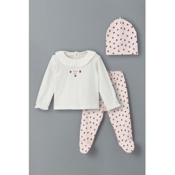Set de bluza - pantaloni si caciula