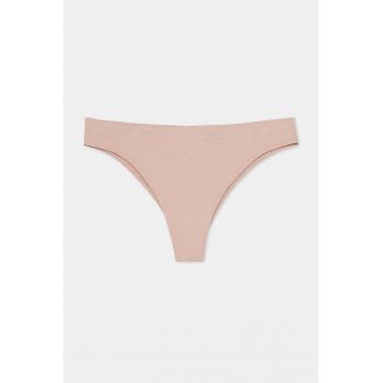Set de chiloti tanga uni - 3 perechi